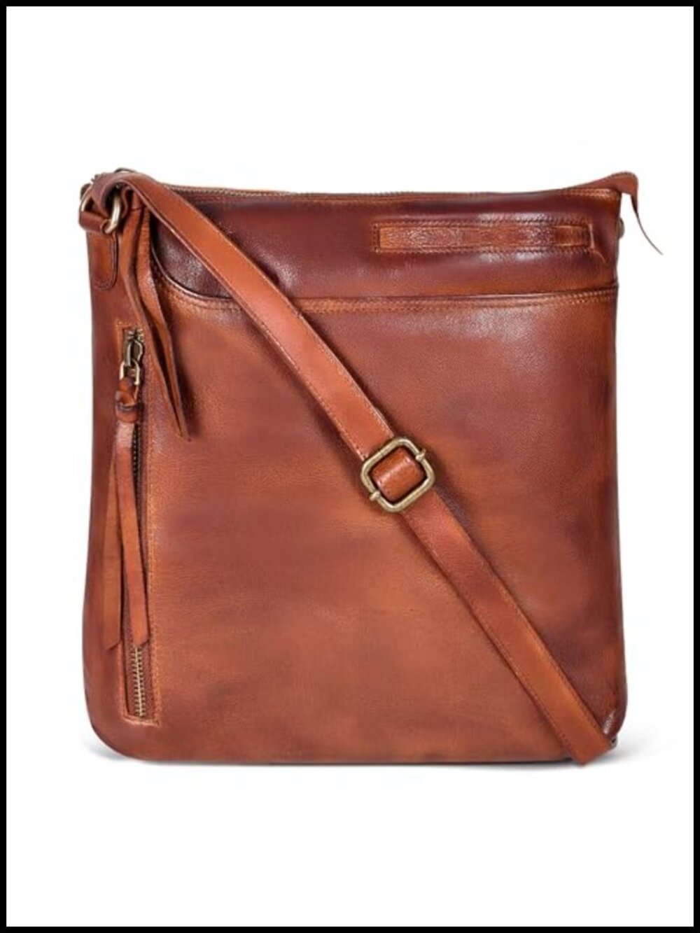 Genuine Leather Crossbody Bag Women Medium Cross Body Handbag Purse